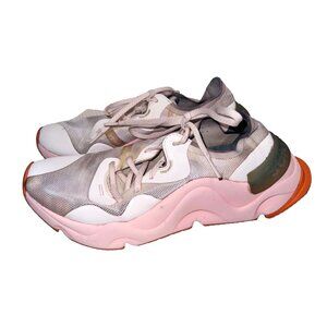 Sorel Womens Kinetic RNEGD Float Sneakers Size 8 Pink White Orange Athletic Shoe